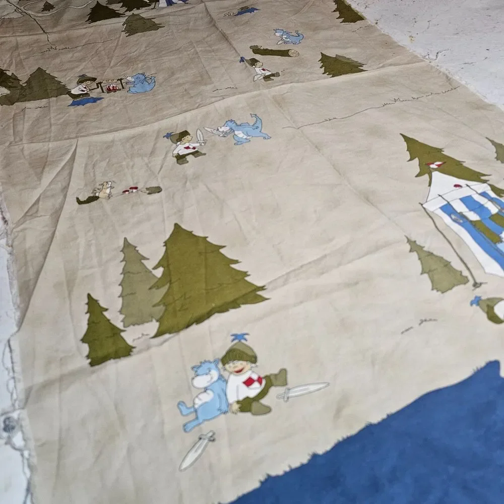Stof Fabrics Ollie Camp Knight Tan Cotton Quilting Fabric 23” x 44” 100% Cotton